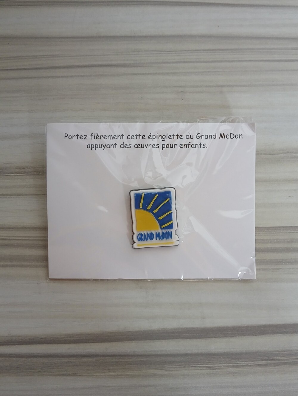 Vintage McDonald's Pin McHappy Days Pin - Grand McDon - French Staff Pin